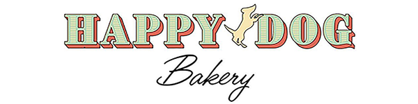 Logo for Happy Dog Bakery Cakes & Treats for a birthday party, gotcha day celebration and weddings