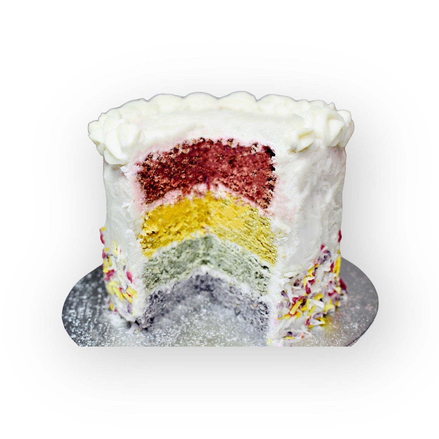 Rainbow dog birthday barkday cake - 15