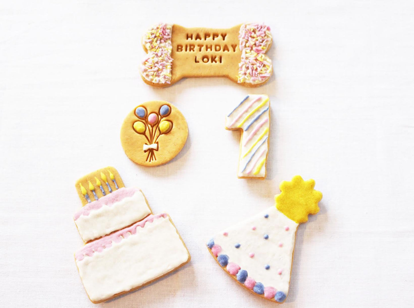 personalised dog birthday biscuit treats - 0